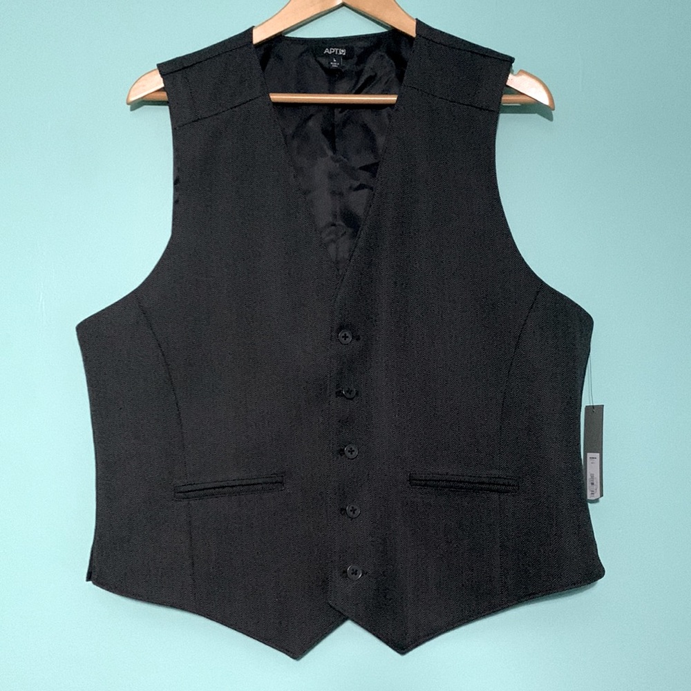 Apt.9 Charcoal Grey Buttoned Vest